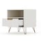 Manhattan Comfort Rockefeller Nightstand 1.0 in Off White and Nature, PK2 2-101GMC3 - alternate 4
